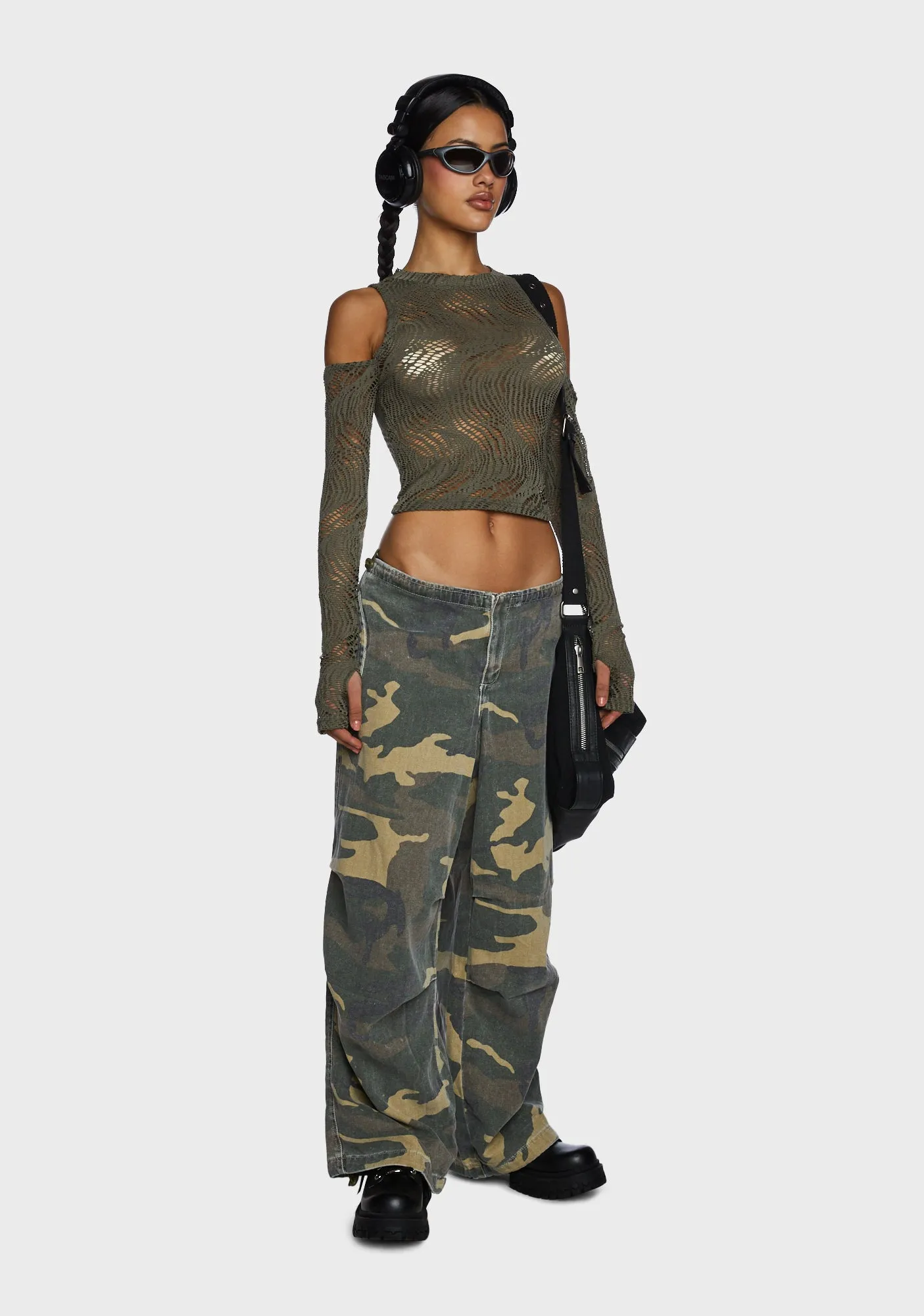 Warned You Crop Top - Green sold by Dolls Kill product image thumbnail 5