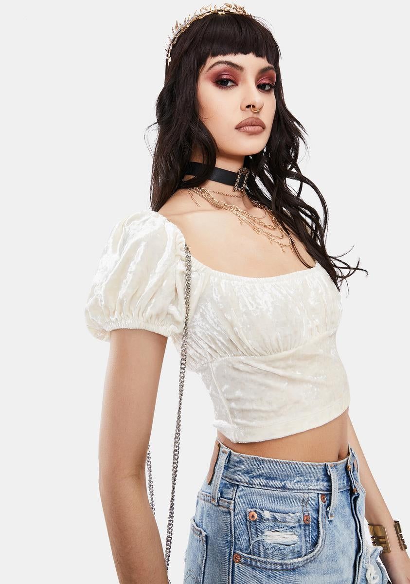 Embrace The Drama Crushed Velvet Top sold by Dolls Kill product image thumbnail 2