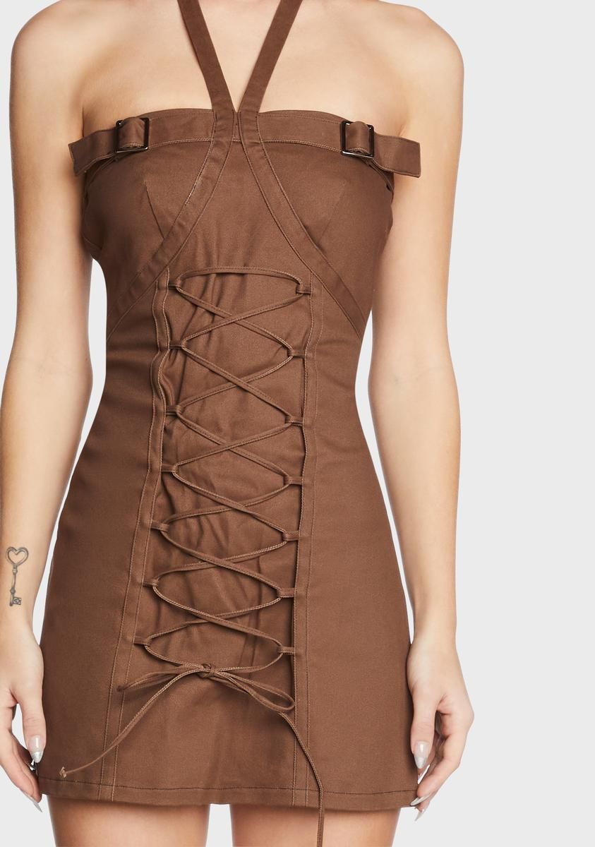 Madeline Lace Up Dress sold by Dolls Kill product image thumbnail 2