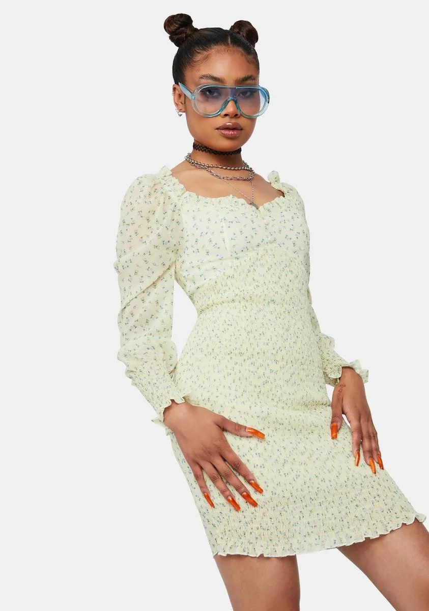 Bright Breakup Szn Sheer Floral Mini Dress sold by Dolls Kill product image thumbnail 2