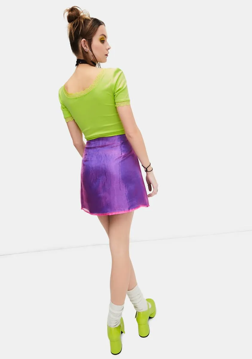 Mega Cutie Organza Overlay Mini Skirt sold by Dolls Kill product image thumbnail 4