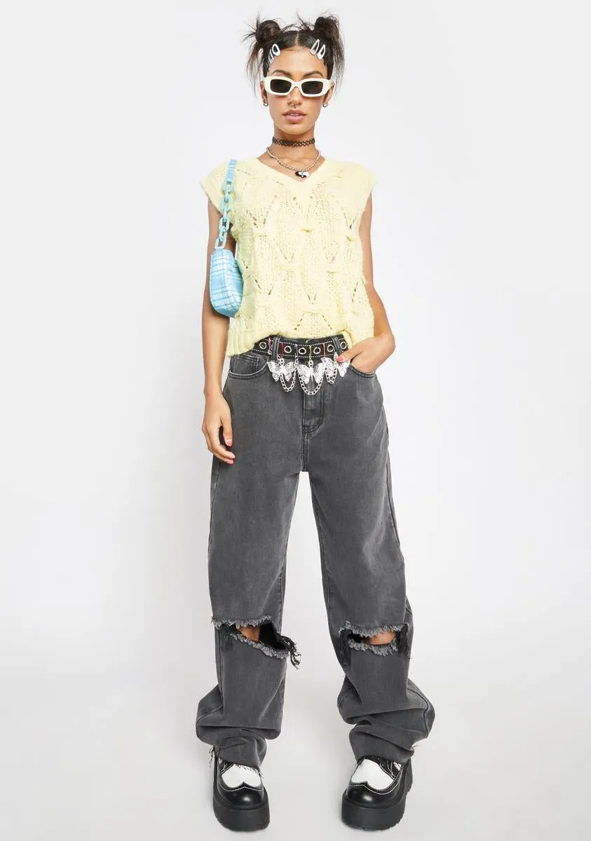 Custard Sweater Vest sold by Dolls Kill product image thumbnail 3