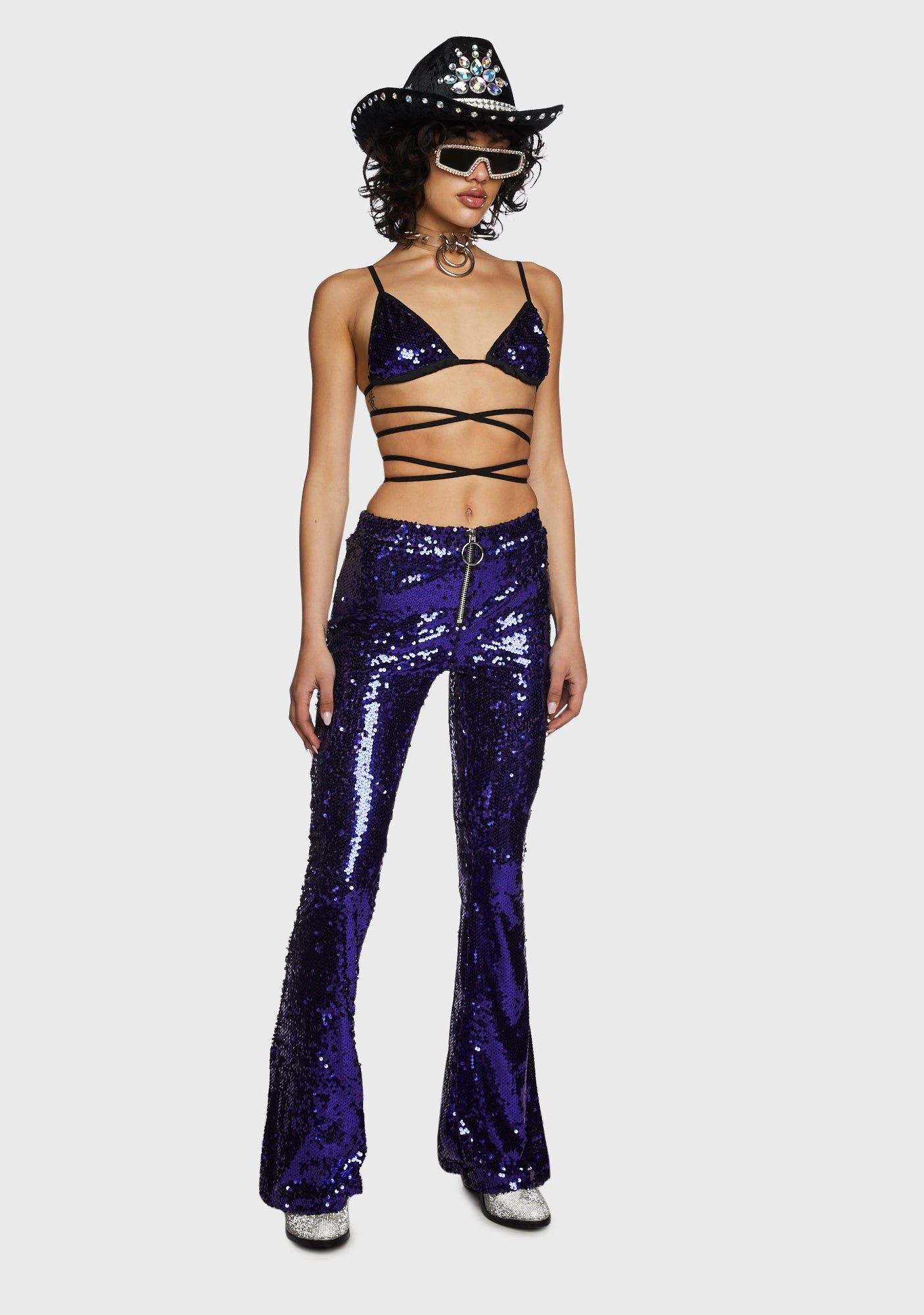 Infinity Dream Sequin Bra Top sold by Dolls Kill product image thumbnail 5