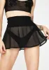 Black Mesh Skater Skirt sold by Dolls Kill