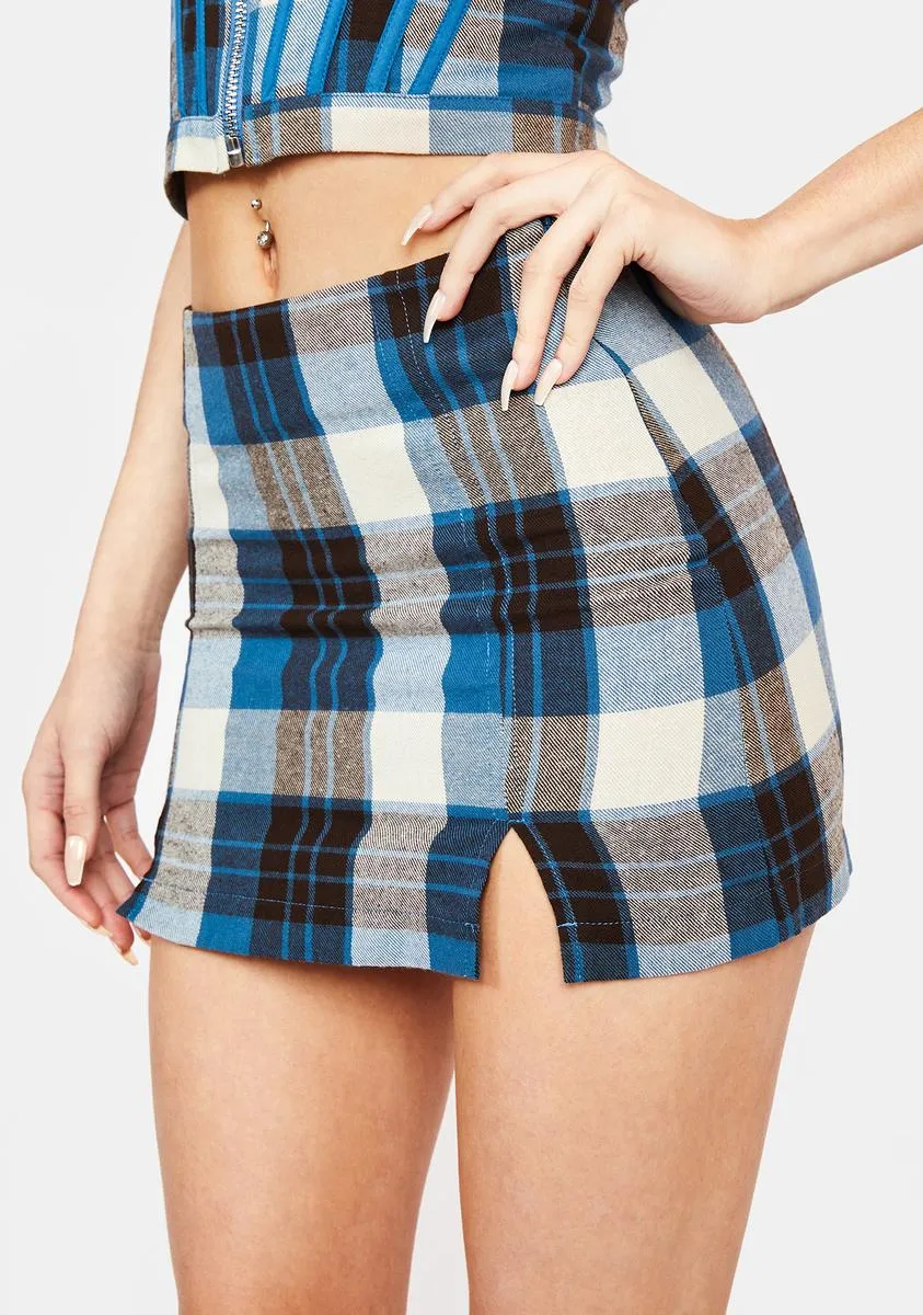 Eff Academia Plaid Mini Skirt sold by Dolls Kill