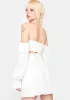Champagne For Breakfast Off Shoulder Dress sold by Dolls Kill