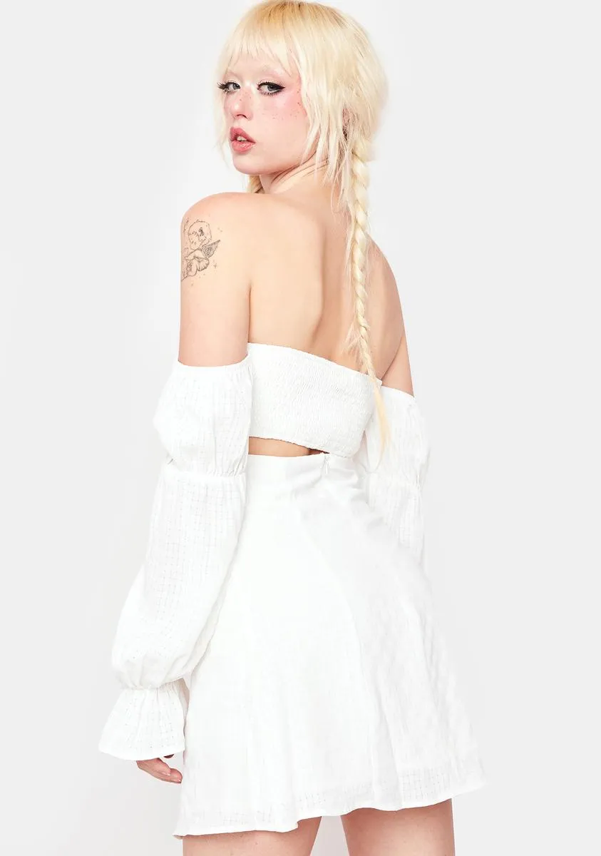 Champagne For Breakfast Off Shoulder Dress sold by Dolls Kill product image thumbnail 4