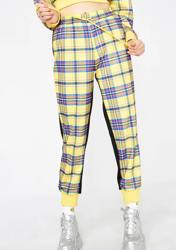 No Classes Plaid Joggers sold by Dolls Kill