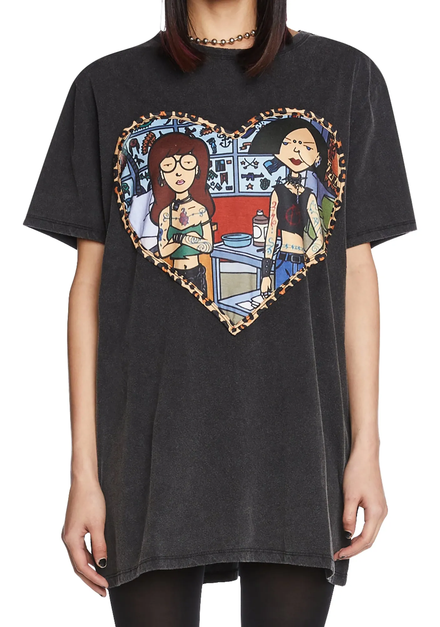 Vandal Maidens Oversized Tee sold by Dolls Kill product image thumbnail 5