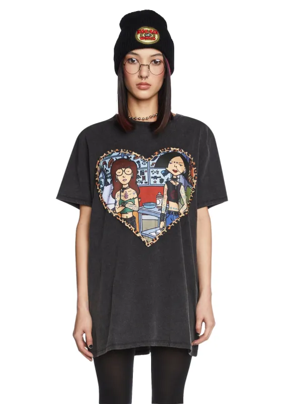 Vandal Maidens Oversized Tee sold by Dolls Kill