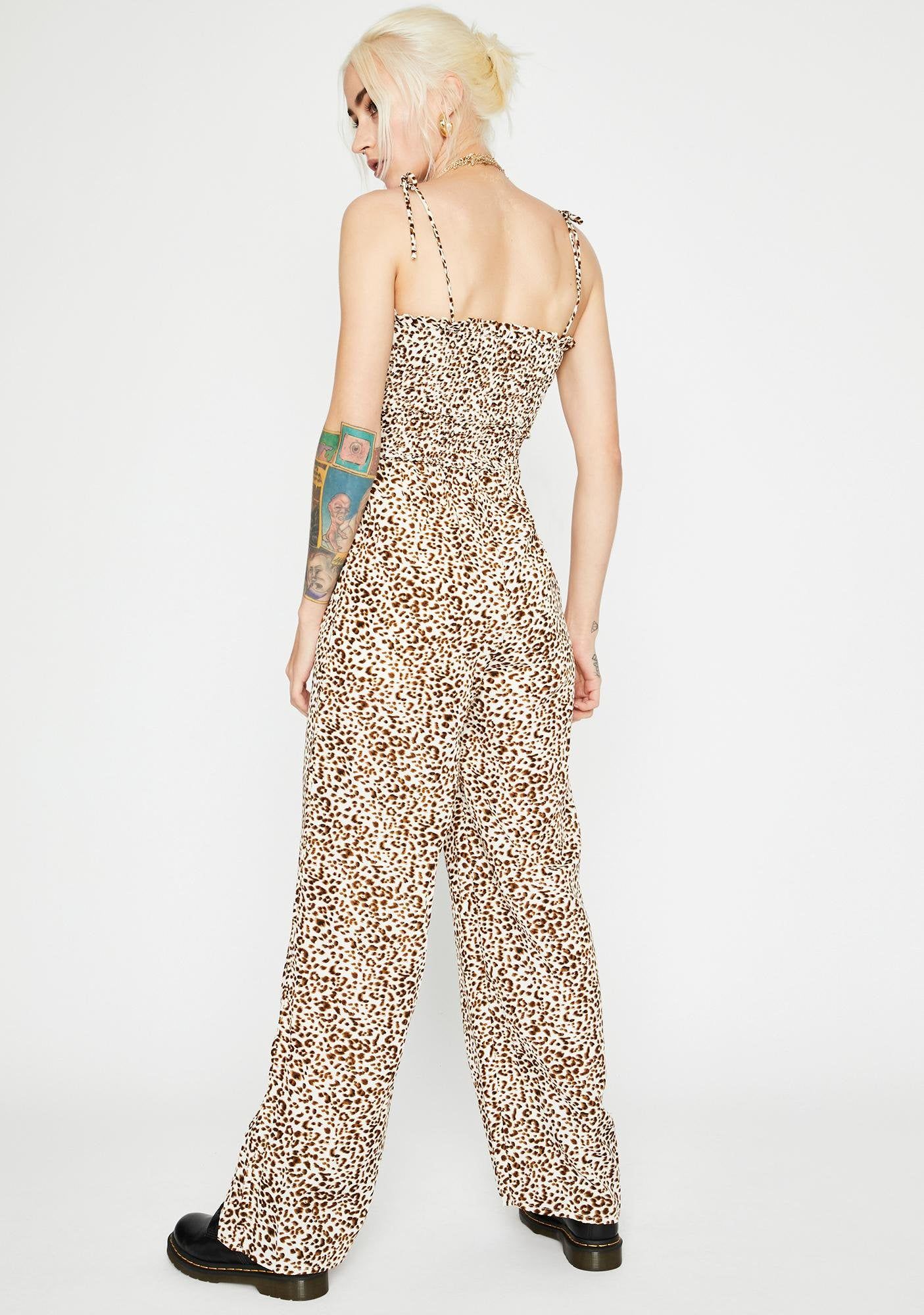 Kitten Club Leopard Jumpsuit sold by Dolls Kill product image thumbnail 4