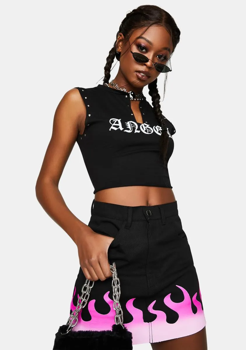 Bad Angel Crop Tank sold by Dolls Kill product image thumbnail 2