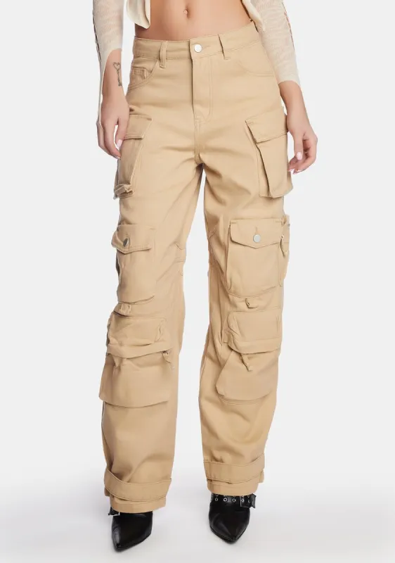Safari Pixley Cargo Jeans sold by Dolls Kill