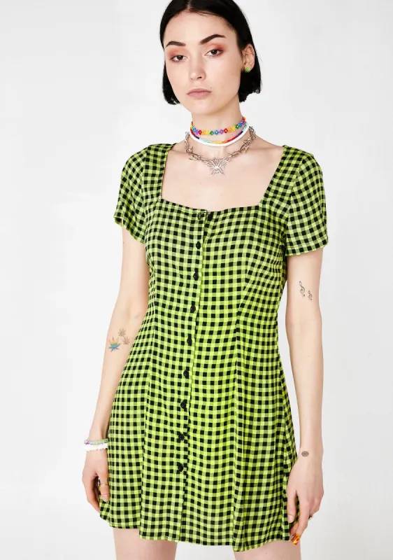 Gingham Zavaca Dress sold by Dolls Kill