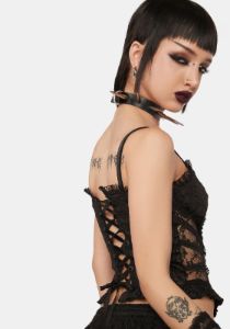 Lace Corset Top sold by Dolls Kill