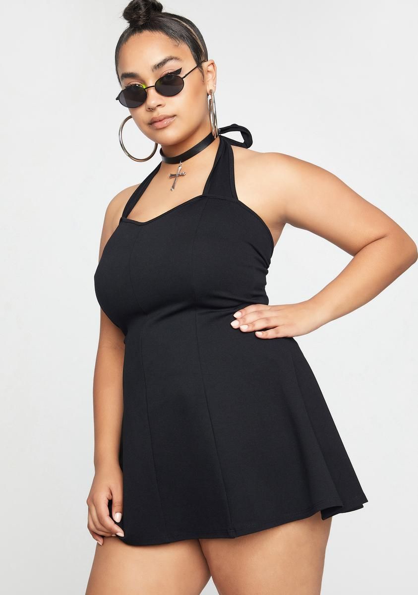 Plus Midnight Got Spirit Flared Mini Dress sold by Dolls Kill product image thumbnail 2