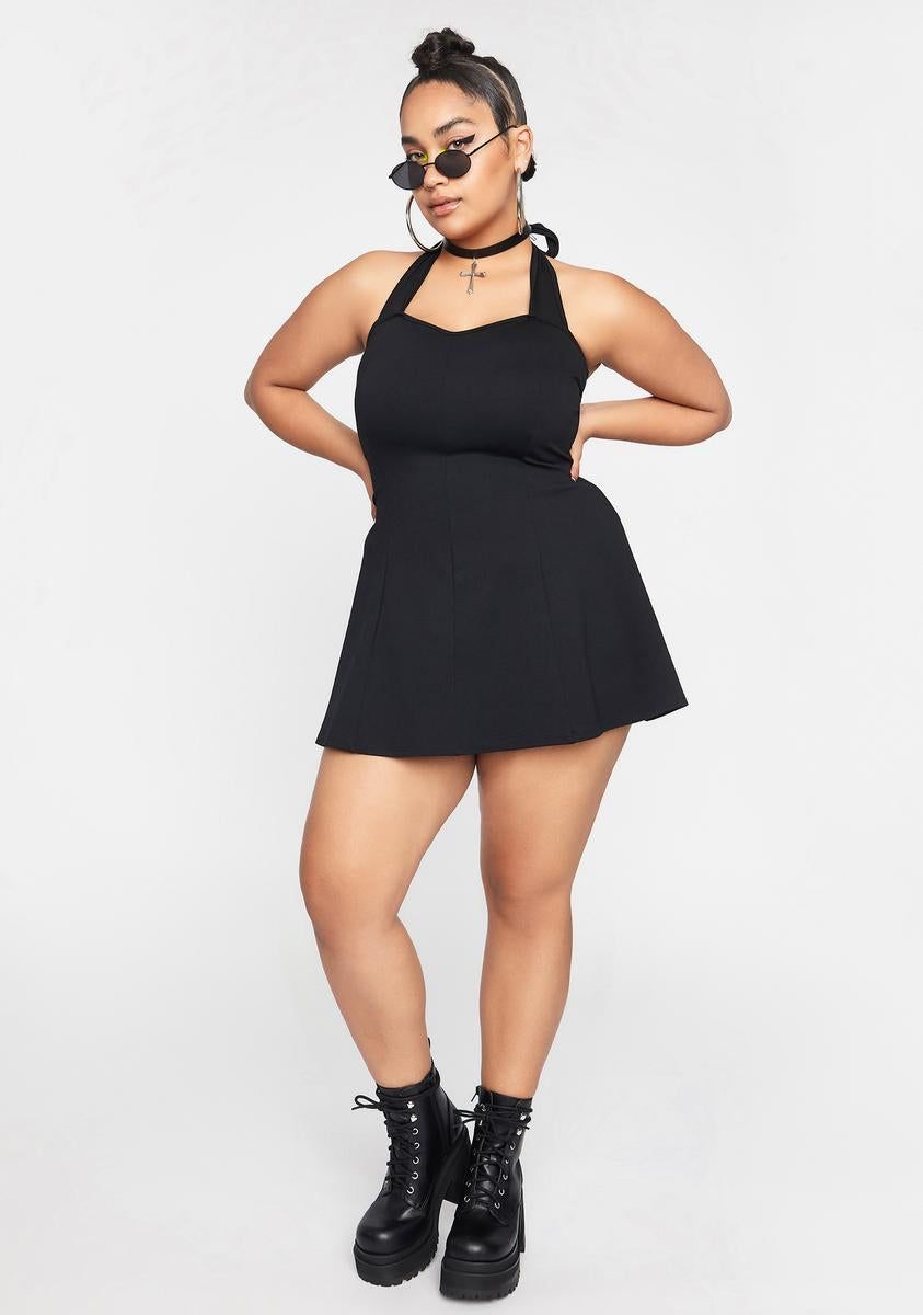 Plus Midnight Got Spirit Flared Mini Dress sold by Dolls Kill product image thumbnail 3