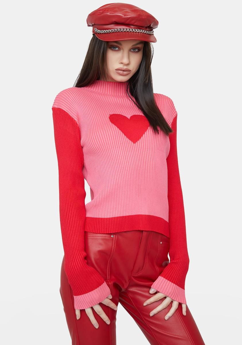 Don't Break It Mock Neck Sweater sold by Dolls Kill