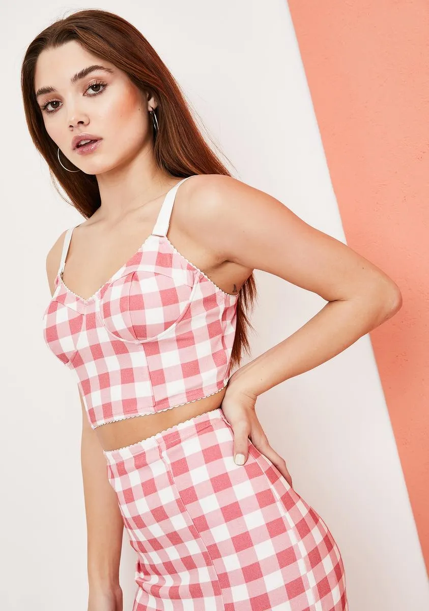 We Belong Together Gingham Bustier Top sold by Dolls Kill product image thumbnail 2
