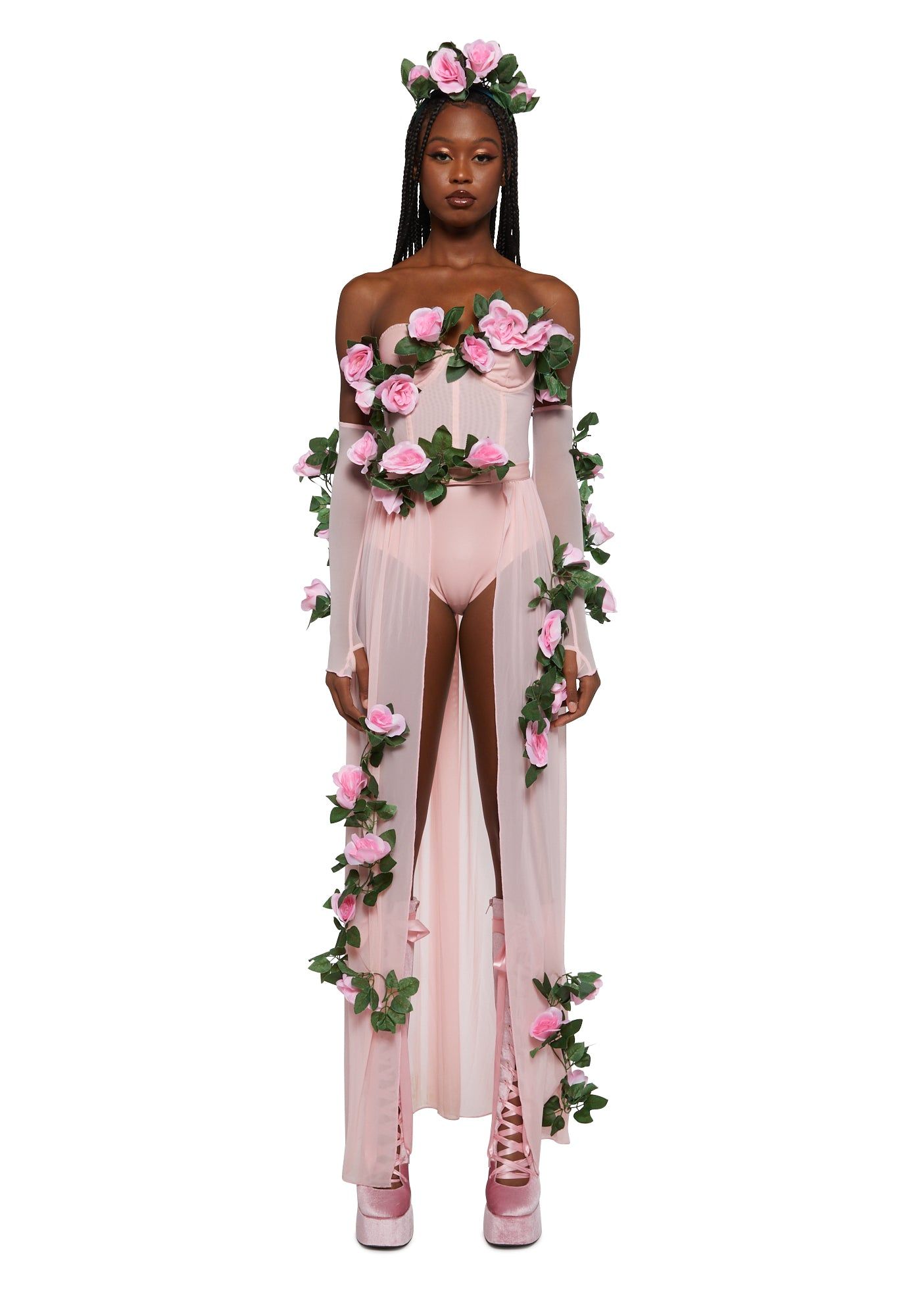 Garden Goddess Costume Set sold by Dolls Kill