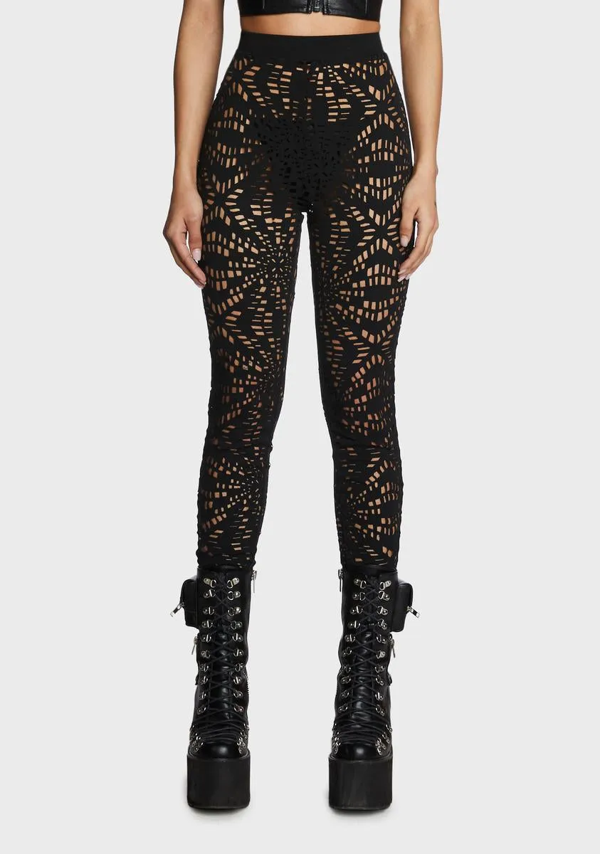 Future Light Cut-Out Leggings sold by Dolls Kill
