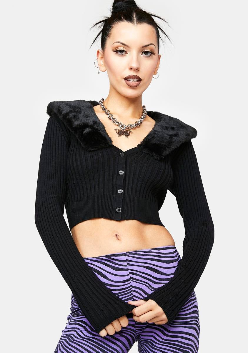 Caught In The Cold Cardigan sold by Dolls Kill