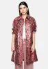 Fluo Pink Maya Snakeskin Trench Coat sold by Dolls Kill
