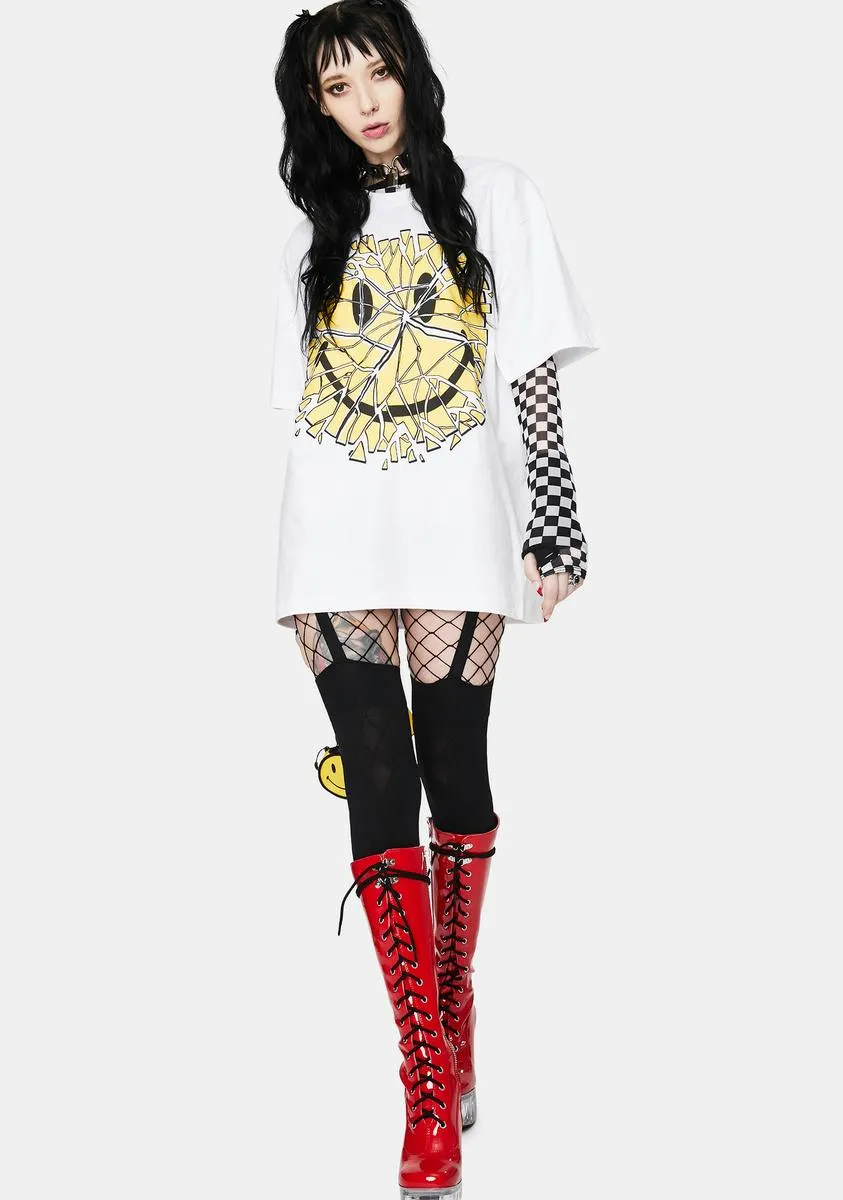 Smiley Glass Graphic Tee sold by Dolls Kill product image thumbnail 3