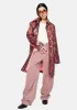 Fluo Pink Maya Snakeskin Trench Coat sold by Dolls Kill