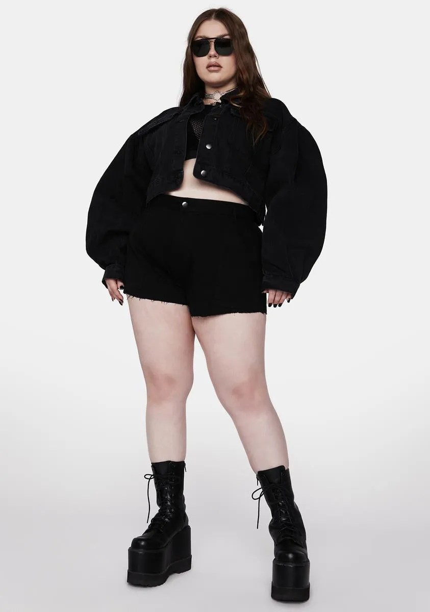 Plus Set Em Straight Cropped Jacket sold by Dolls Kill product image thumbnail 3