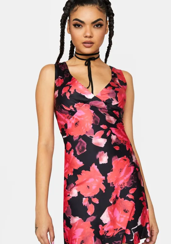 Floral Harlow Mini Dress sold by Dolls Kill