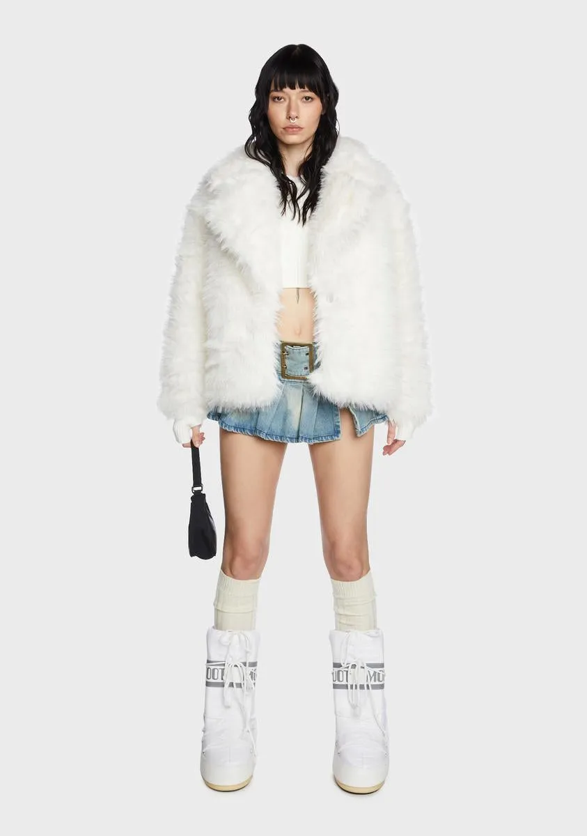 Omg Cute Reversible Faux Fur Puffer Jacket sold by Dolls Kill product image thumbnail 3