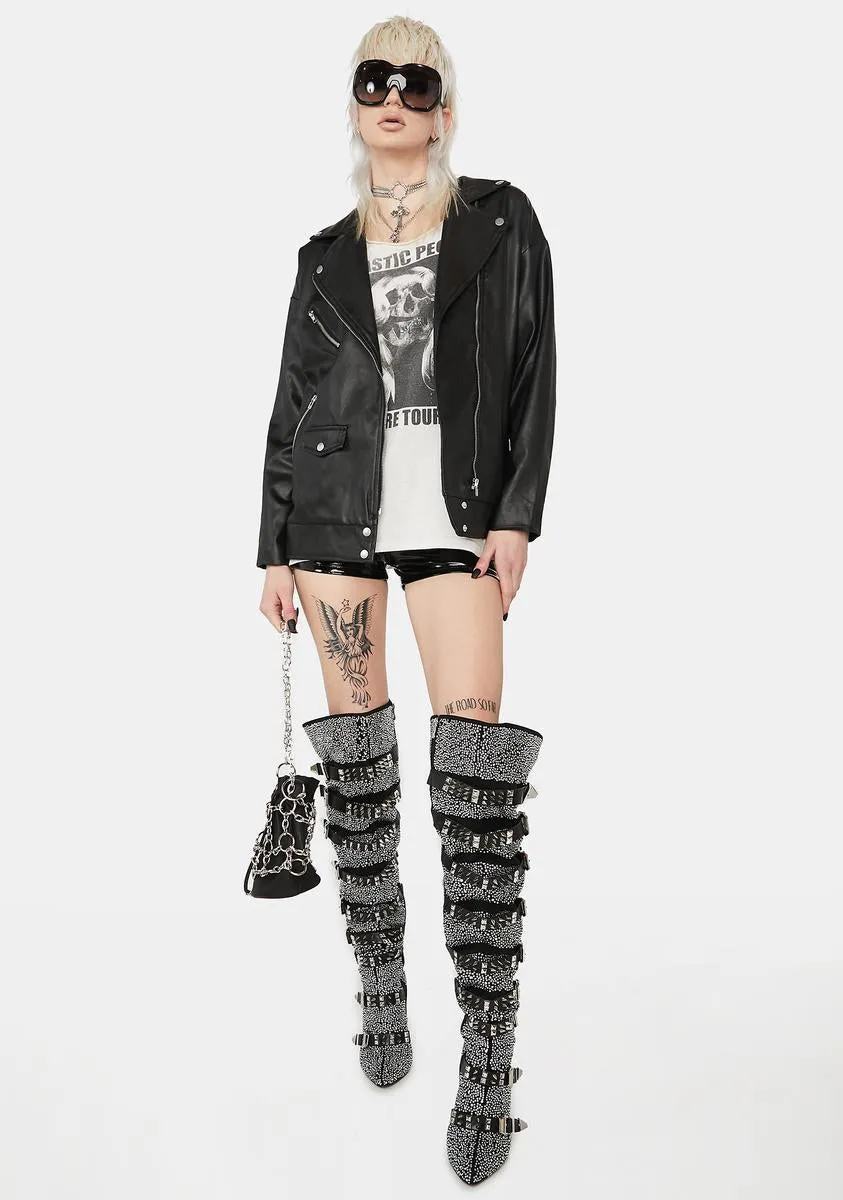 Consume Me Vegan Leather Jacket sold by Dolls Kill product image thumbnail 3