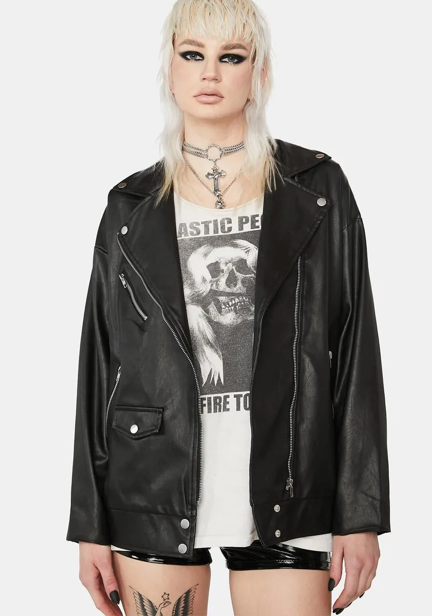 Consume Me Vegan Leather Jacket sold by Dolls Kill