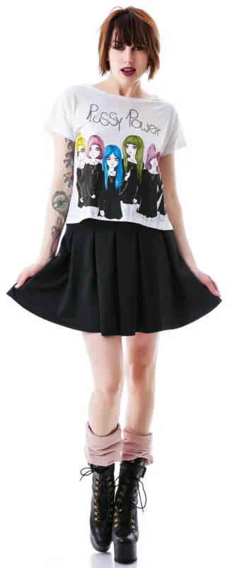 Pussy Power Valfré Crew Tee sold by Dolls Kill