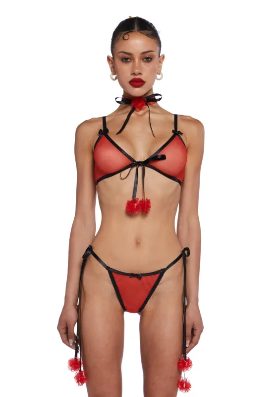 Riviera Bliss Lingerie Set sold by Dolls Kill