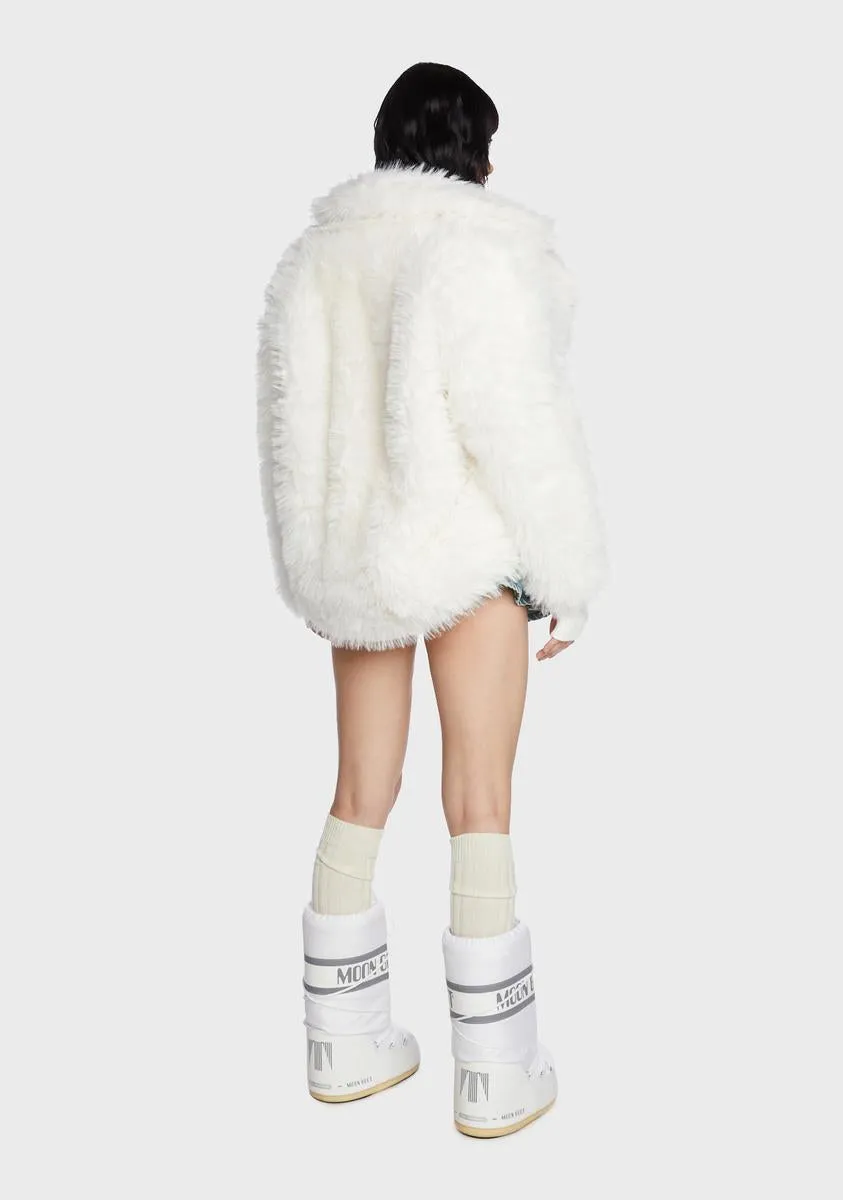 Omg Cute Reversible Faux Fur Puffer Jacket sold by Dolls Kill product image thumbnail 4