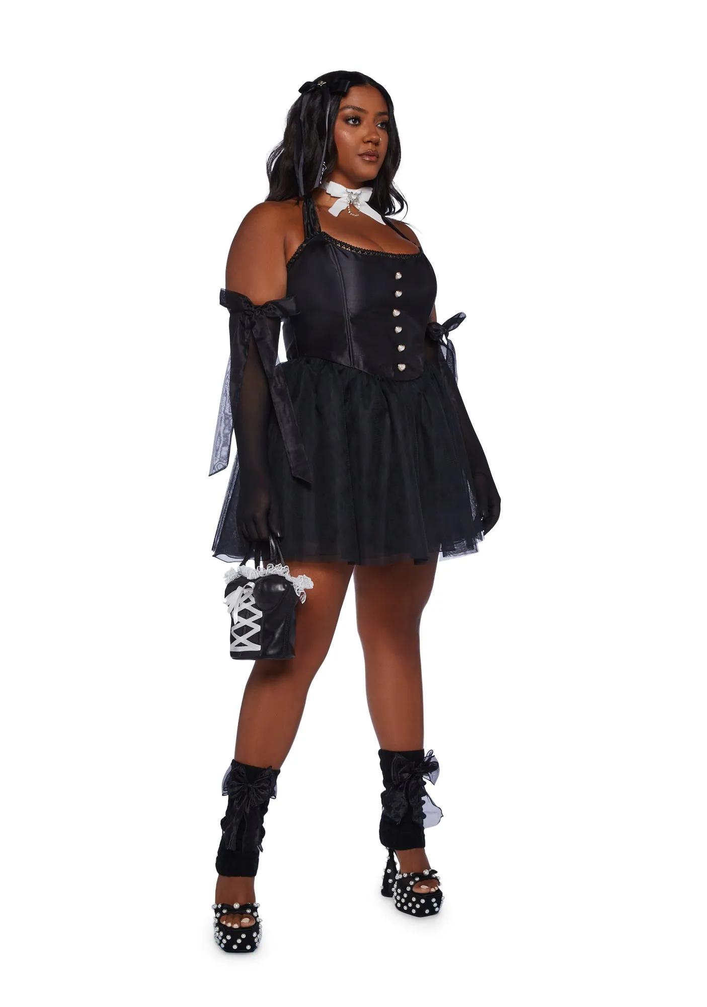 Plus Dream Of You Mini Dress - Black sold by Dolls Kill product image thumbnail 2