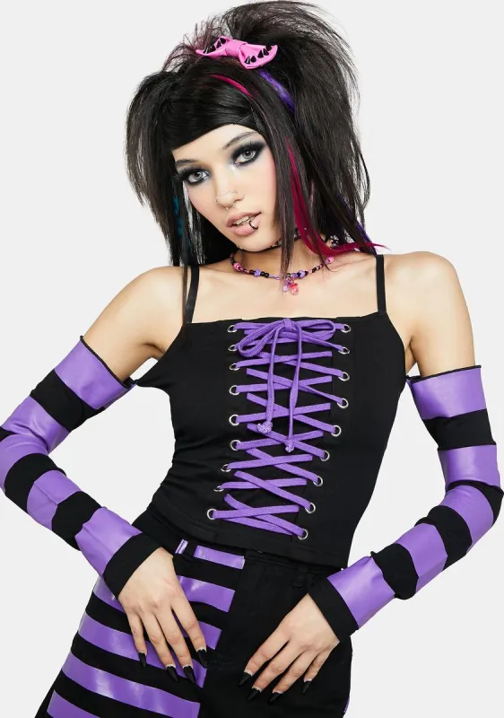 Make Things Complicated Corset Top sold by Dolls Kill