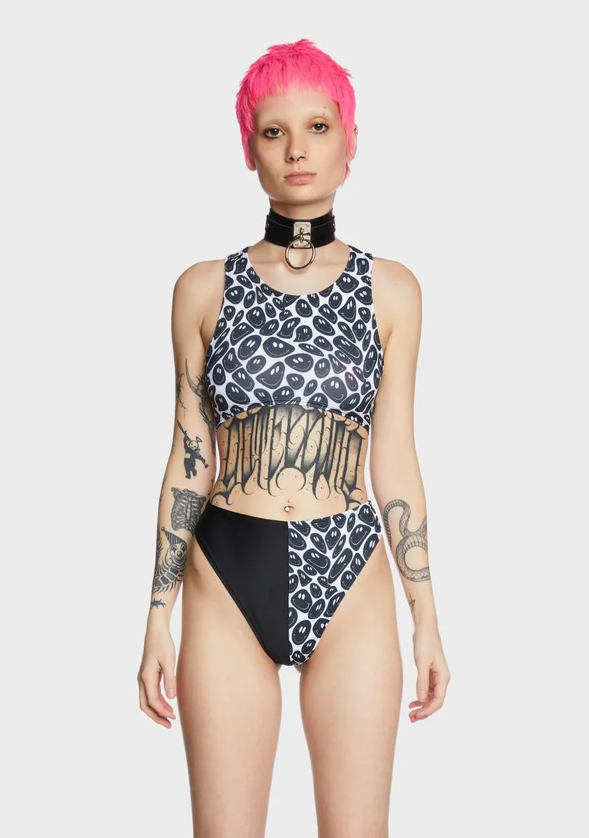 Smiley Underboob Top sold by Dolls Kill