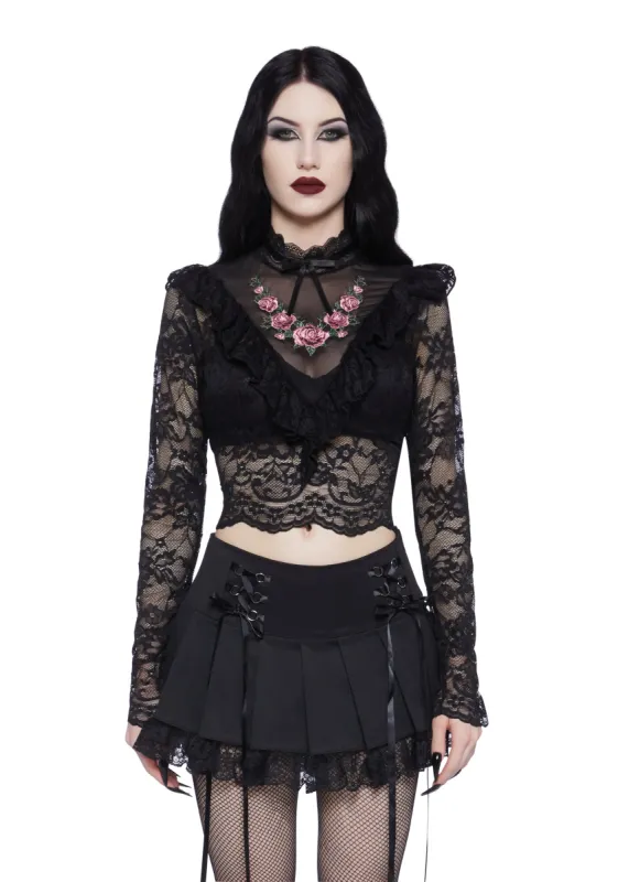 Flawless Passion Lace Top sold by Dolls Kill