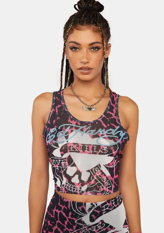 LKS Skull Crop Tank sold by Dolls Kill