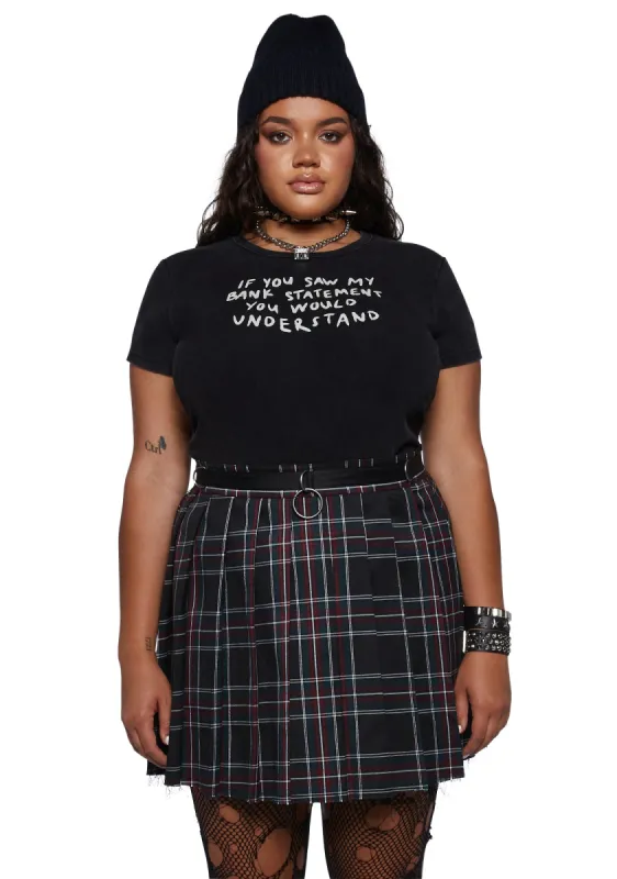 Plus Bankable Personality Graphic Tee sold by Dolls Kill