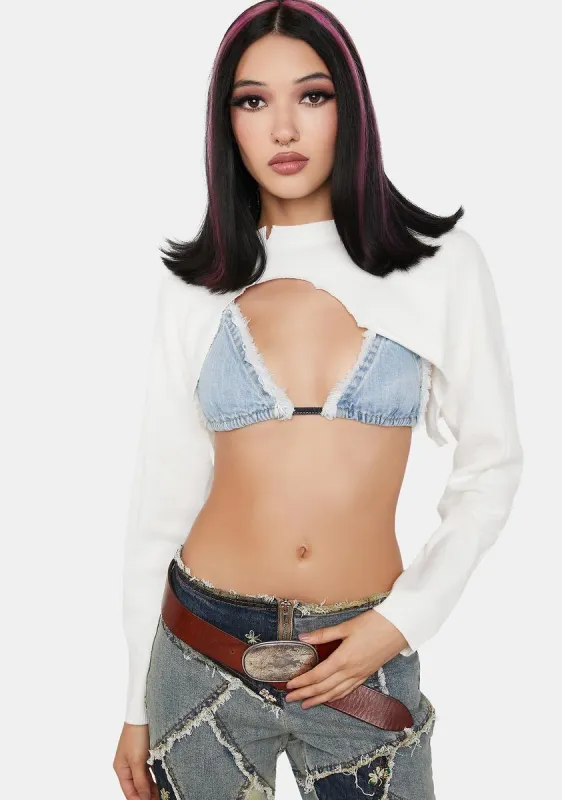 Innocent Need You Close Knit Shrug sold by Dolls Kill