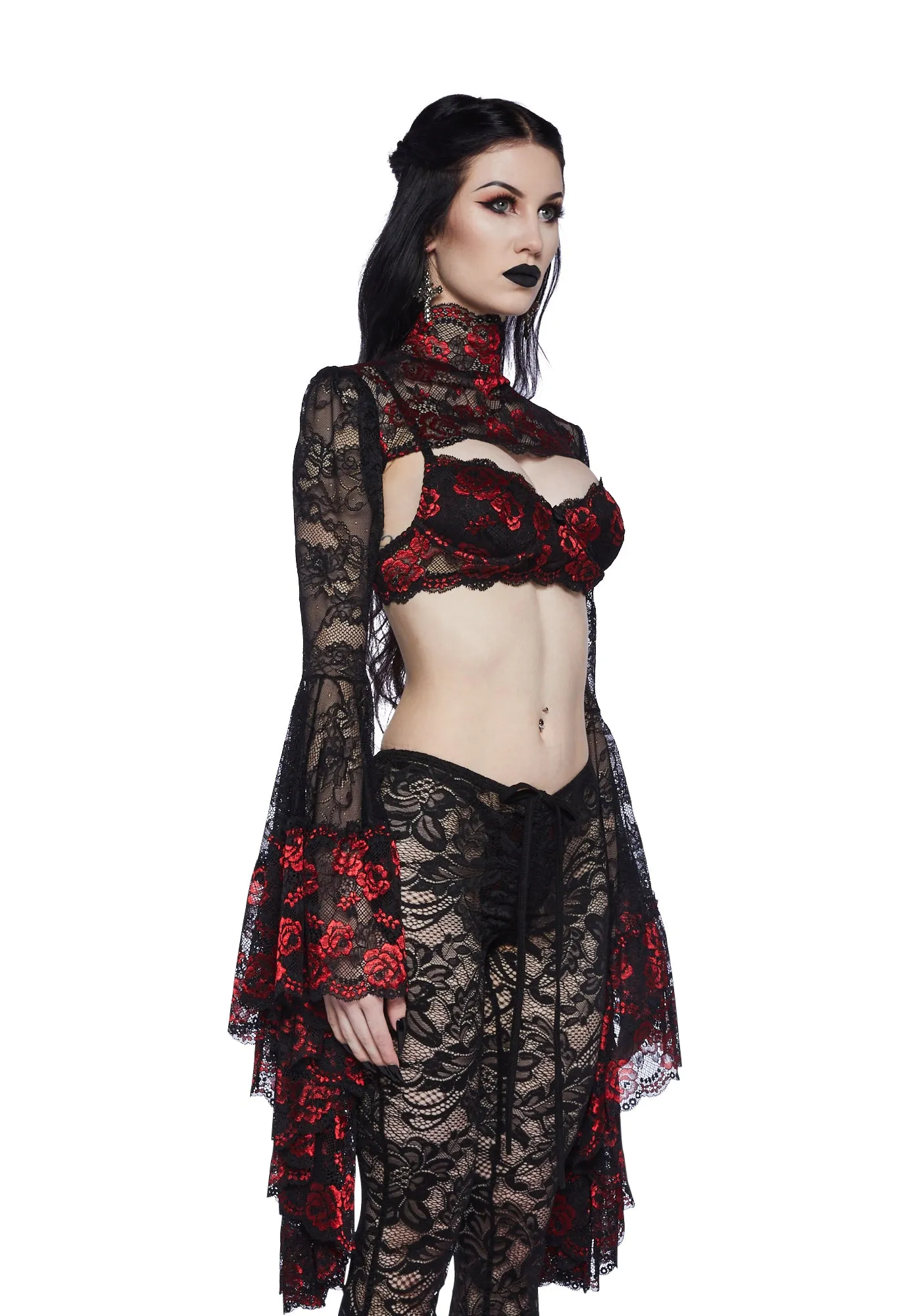 Gothic Fires Lace Shrug sold by Dolls Kill product image thumbnail 3
