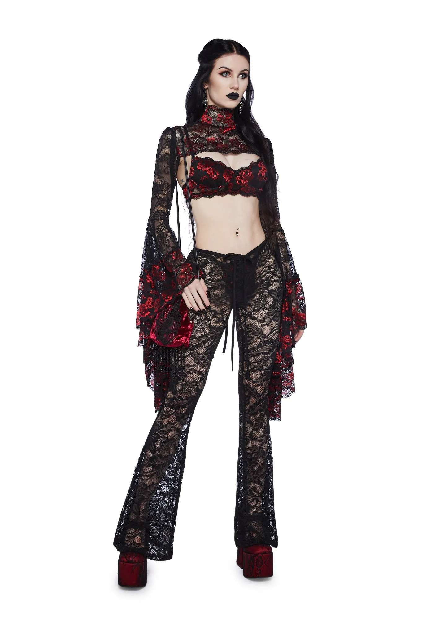 Gothic Fires Lace Shrug sold by Dolls Kill product image thumbnail 2