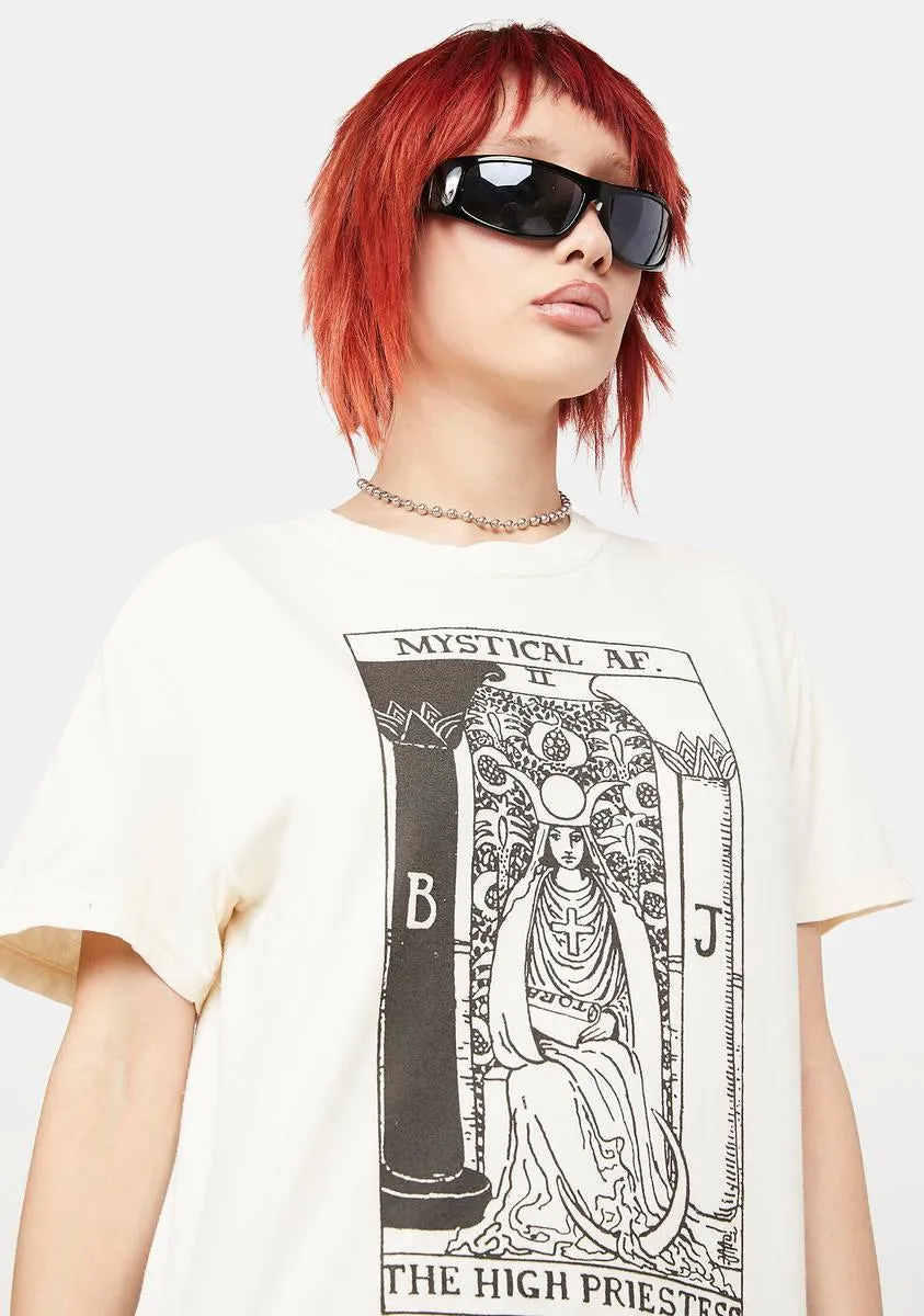 Mystical AF Tarot Card Graphic Tee sold by Dolls Kill product image thumbnail 2