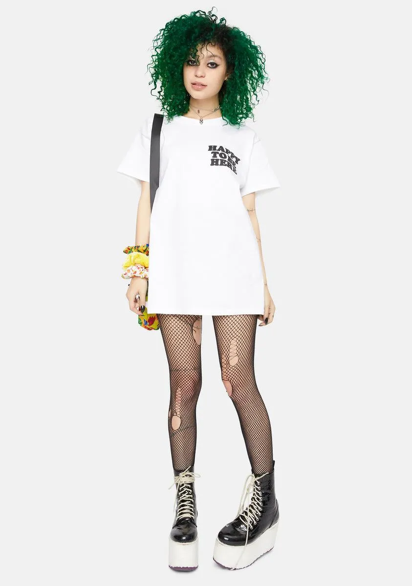 Happy To Be Here Graphic Tee sold by Dolls Kill product image thumbnail 3