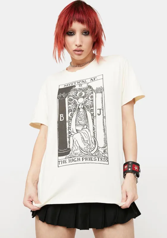 Mystical AF Tarot Card Graphic Tee sold by Dolls Kill