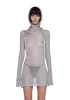 Tempo Metallic Knit Mini Dress sold by Dolls Kill